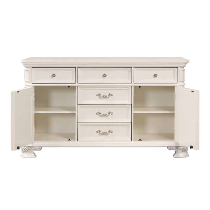 Cosmos Furniture Victoria Pearl White Buffet CMS-Victoria-Buffet