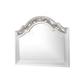 Cosmos Furniture Valentina Silver Contemporary Style Mirror in Silver finish Wood