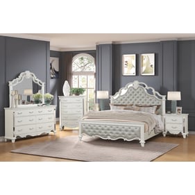 Cosmos Furniture Sonia Pearl 5pc Bedroom Set With King Bed