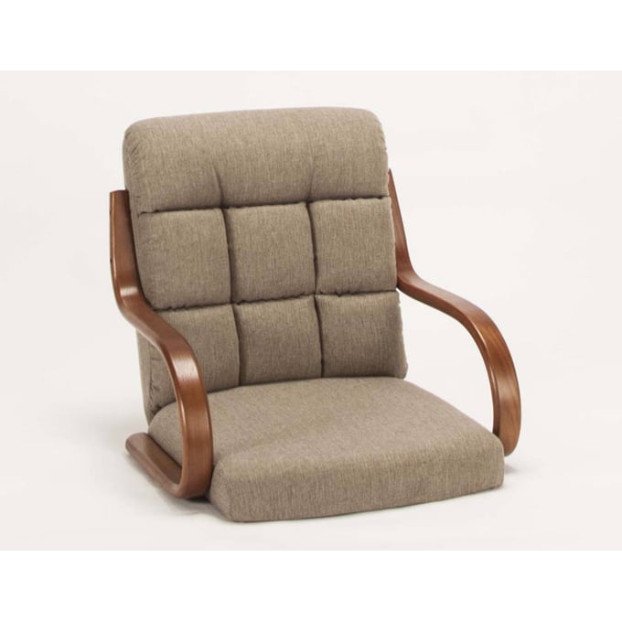 2 Cramco Lakota Pecan Wood Toast Fabric Chair Tops CRM-D8327-02