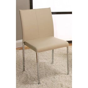 4 Cramco Corona Beige PU Chrome Stack Chairs