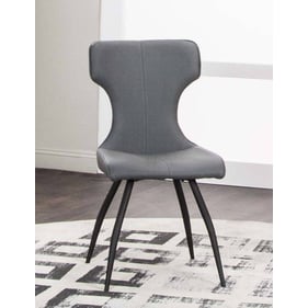 4 Cramco Eclipse Charcoal Polyurethane Side Chairs