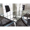 Rectangular 10mm Tempered Clear Glass Table Top