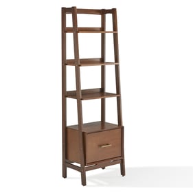 Crosley Landon Mahogany Small Etagere Bookcase