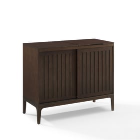 Crosley Asher Dark Brown Record Storage Media Console