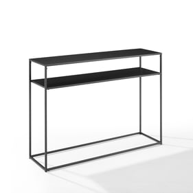 Crosley Braxton Matte Black Entryway Console Table