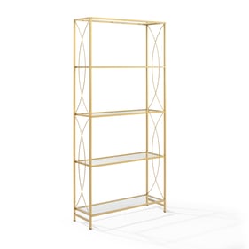 Crosley Helena Gold Etagere Bookcase