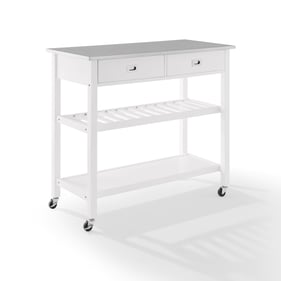 Crosley Chloe White Kitchen Island Cart