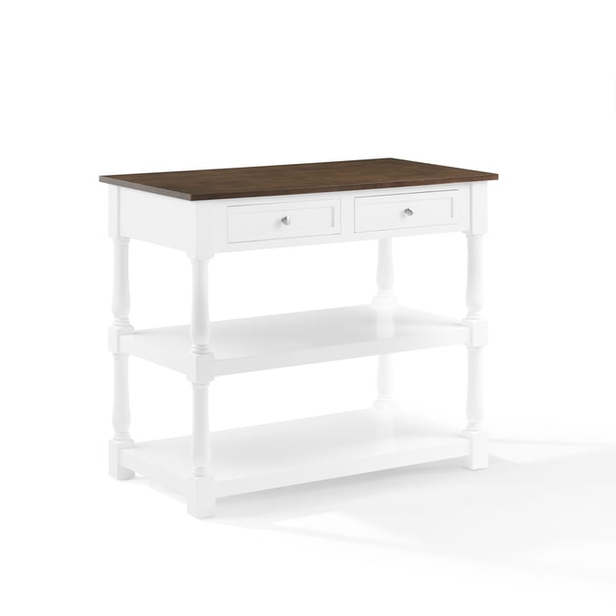 Crosley Caitlyn White Kitchen Island CRSL-CF3037BR-WH