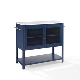 Crosley Katrina Navy White Kitchen Island