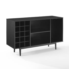 Crosley Liam Black Wine Rack Sideboard