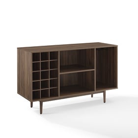 Crosley Liam Walnut Wine Rack Sideboard