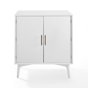 Crosley Landon White Bar Cabinet