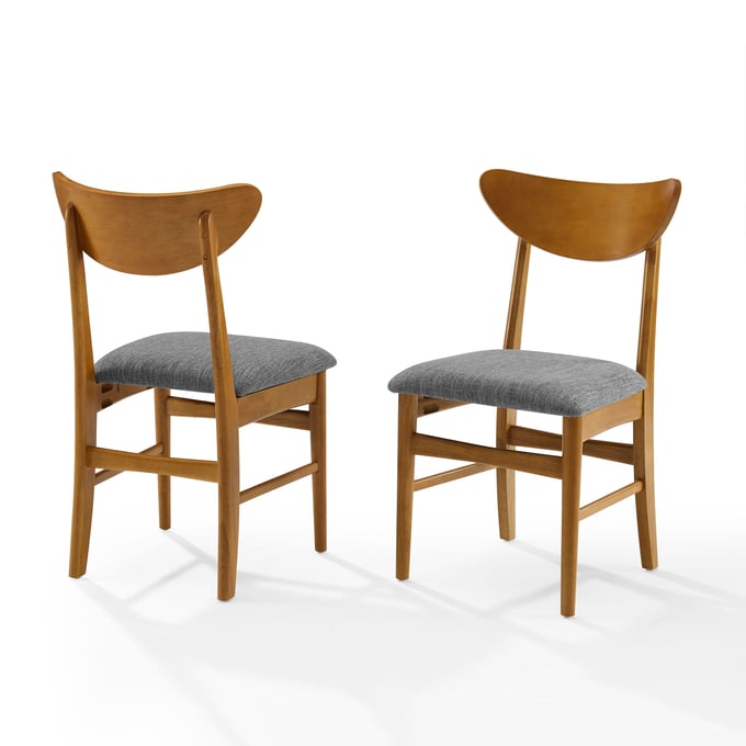 2 Crosley Landon Acorn Gray Dining Chairs CRSL-CF6021-AC