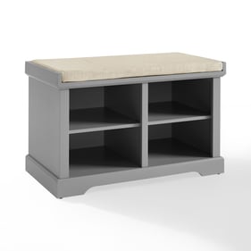 Crosley Anderson Tan Gray Entryway Storage Bench