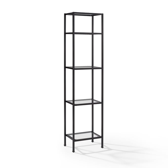 Crosley Aimee Oil Rubbed Bronze Narrow Etagere Bookcase CRSL-CF6114-BZ