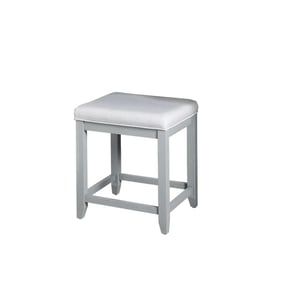 Crosley Vista Gray Creme Makeup Vanity Stool