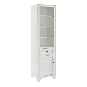 Crosley Tara White Linen Storage Cabinet