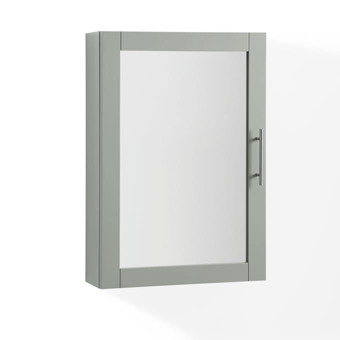 Crosley Savannah Gray Wall Cabinet with Mirror CRSL-CF7028-GY