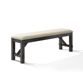 Crosley Hayden Creme Slate Dining Bench