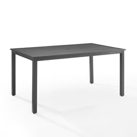 Crosley Hansen Matte Black Outdoor Dining Table