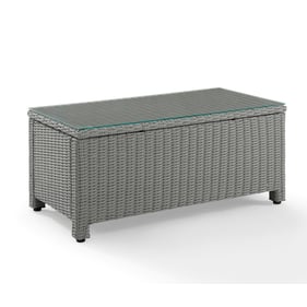 Crosley Bradenton Gray Wicker Outdoor Coffee Table