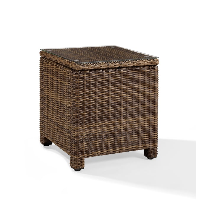 Crosley Bradenton Weathered Brown Outdoor Side Table CRSL-CO7219-WB