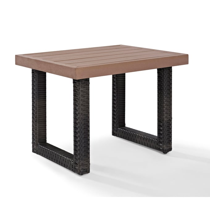 Crosley Beaufort Brown Outdoor Side Table CRSL-CO7229-BR