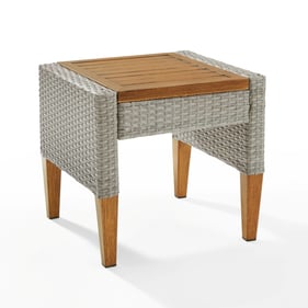 Crosley Capella Gray Acorn Outdoor Side Table