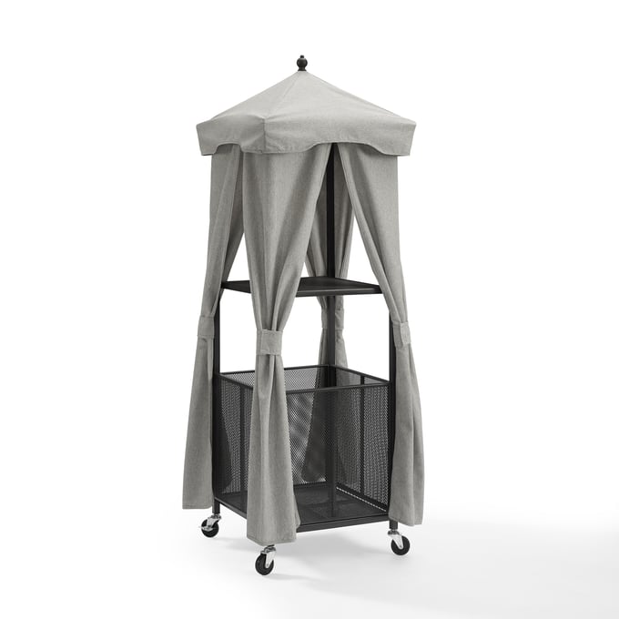 Crosley Grady Gray Outdoor Storage Towel Valet CRSL-CO7309MB-GY