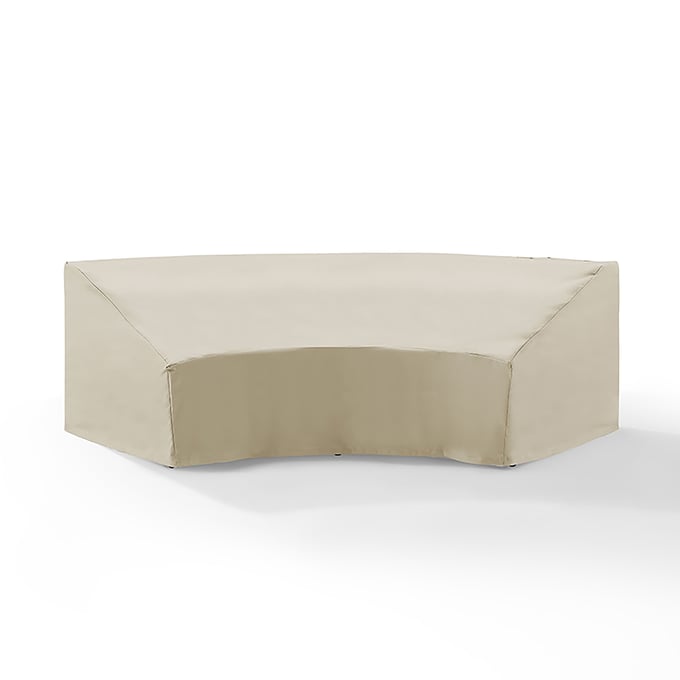 Crosley Tan Catalina Round Outdoor Sectional Sofa Furniture Cover CRSL-CO7505-TA