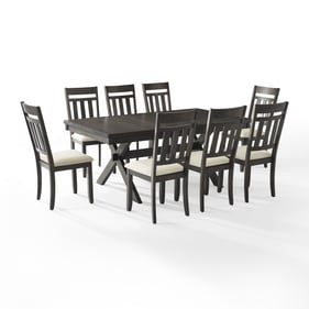 Crosley Hayden Creme Slate 9pc Dining Table