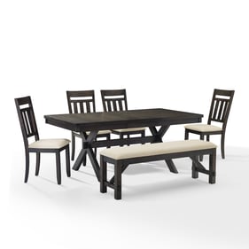 Crosley Hayden Creme Slate 6pc Dining Set