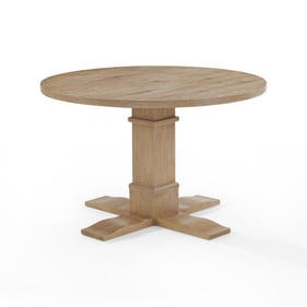 Crosley Joanna Rustic Brown Round Dining Table