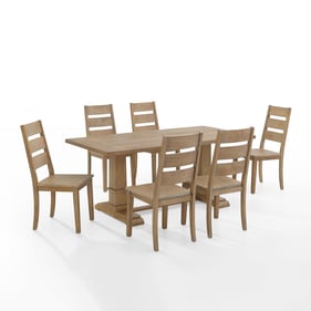 Crosley Joanna Rustic Brown 7pc Dining Set