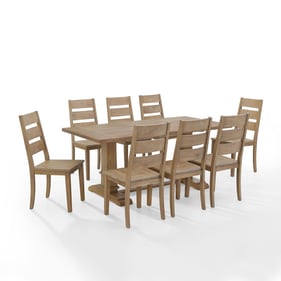 Crosley Joanna Rustic Brown 9pc Dining Set