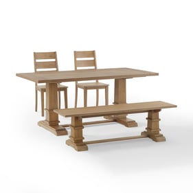 Crosley Joanna Rustic Brown 4pc Dining Set