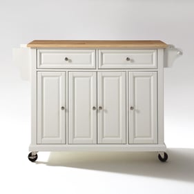 Crosley Natural White Full Size Kitchen Cart