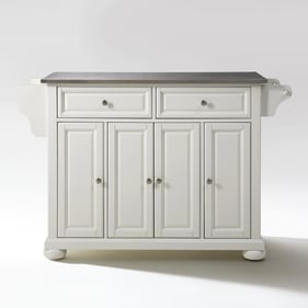 Crosley Alexandria White Full Size Kitchen Island Cart