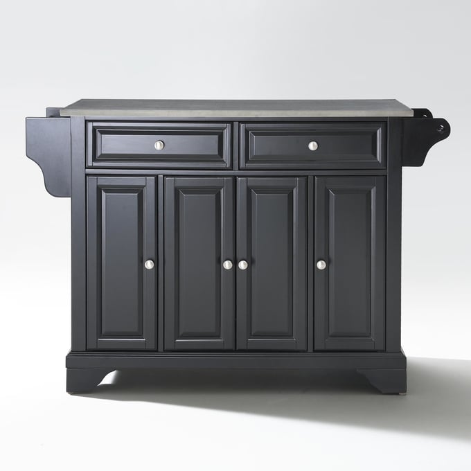 Crosley Lafayette Black Full Size Kitchen Island Cart CRSL-KF30002BBK