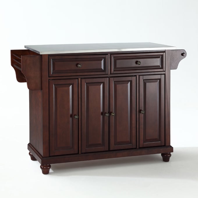 Crosley Cambridge Mahogany Full Size Kitchen Island Cart CRSL-KF30002DMA