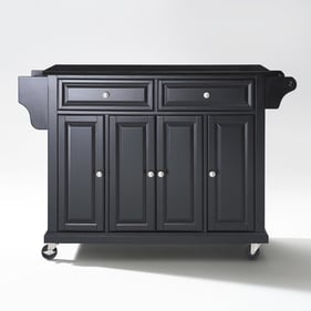 Crosley Black Granite Full Size Kitchen Cart