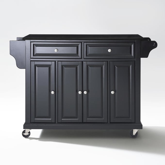 Crosley Black Granite Full Size Kitchen Cart CRSL-KF30004EBK