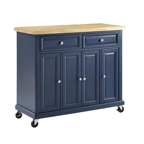 Crosley Madison Natural Navy Kitchen Cart