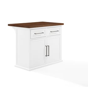 Crosley Bartlett White Kitchen Island