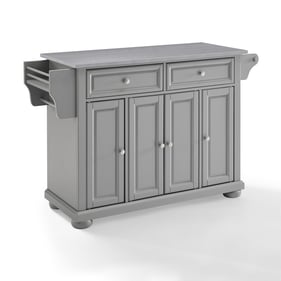 Crosley Alexandria Gray Kitchen Island Cart