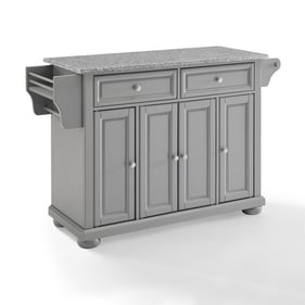 Crosley Alexandria Gray Full Size Kitchen Island Cart