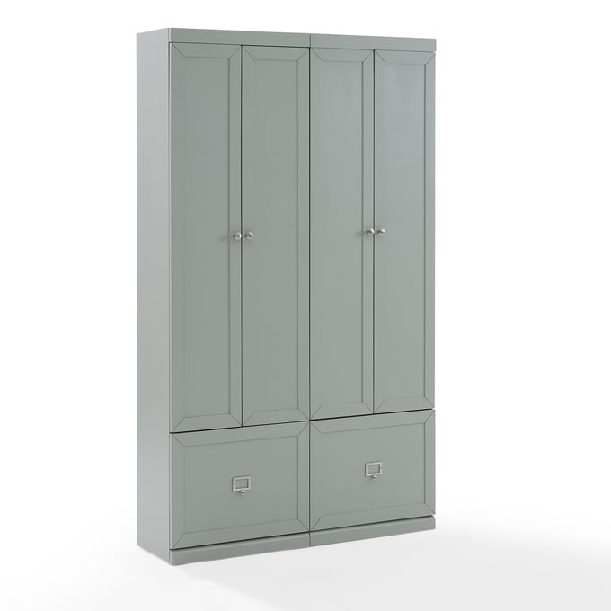 Crosley Harper Gray 2pc Pantry Closets Entryway Set CRSL-KF31009GY