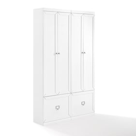 Crosley Harper White 2pc Pantry Closets Entryway Set