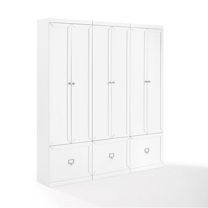 Crosley Harper White 3pc Pantry Closets Entryway Set CRSL-KF31010WH